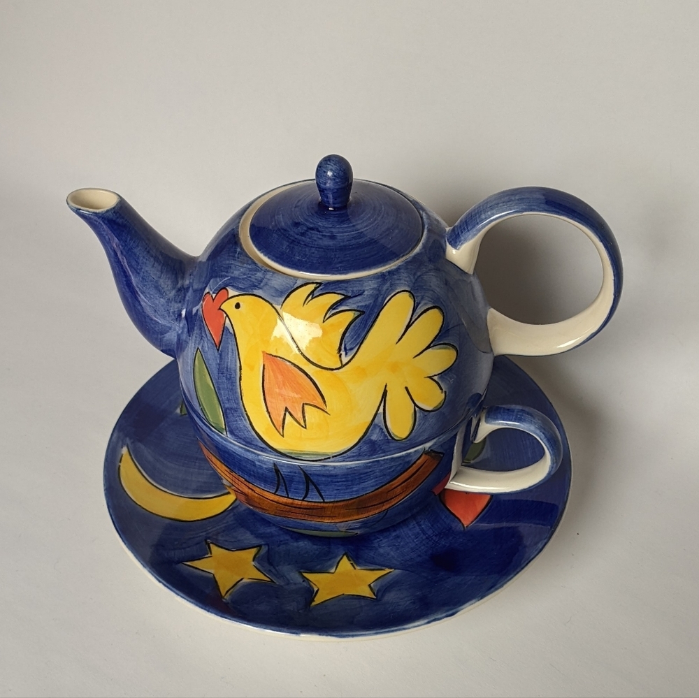 5 in 1 Stackable Teapot for 1 Set- Marianne Vinich Vintage